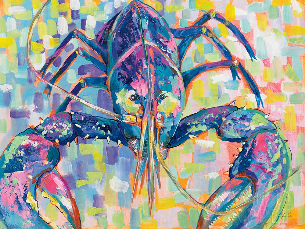 Wall Art Painting id:283856, Name: Lilly Lobster II, Artist: Vertentes, Jeanette