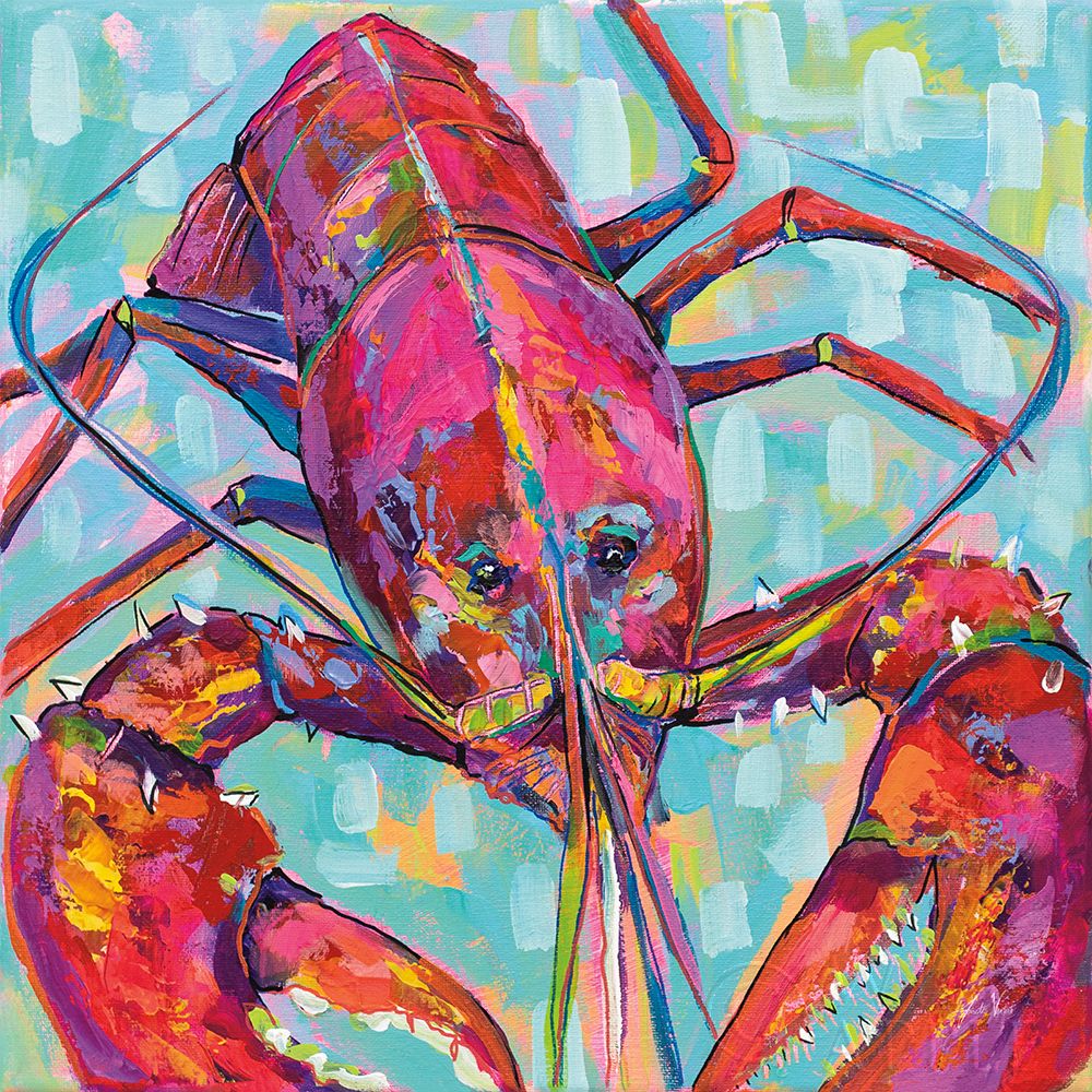 Wall Art Painting id:283649, Name: Lilly Lobster III, Artist: Vertentes, Jeanette