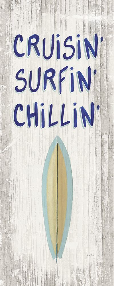 Wall Art Painting id:311477, Name: Beach Time IV One Surfboard, Artist: Wiens, James