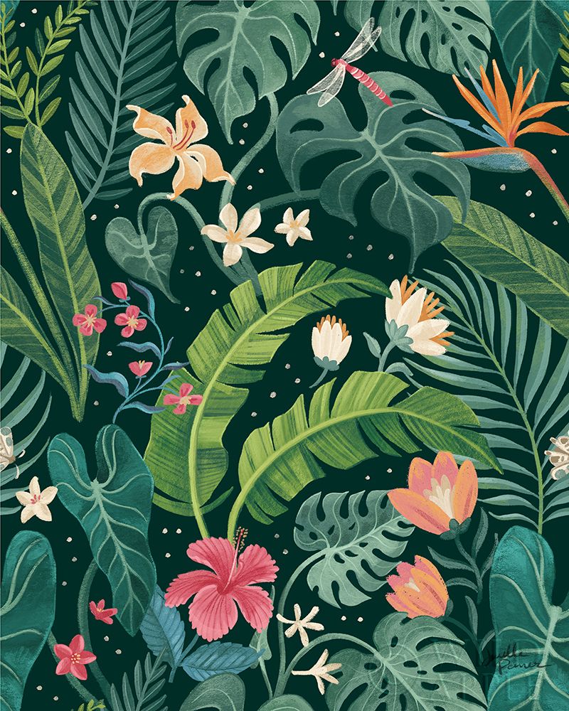 Wall Art Painting id:298337, Name: Jungle Love Pattern I, Artist: Penner, Janelle