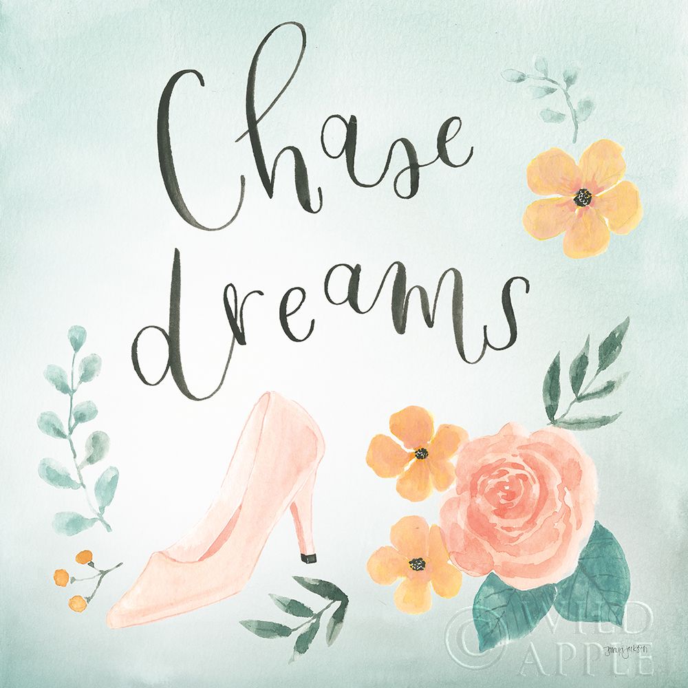 Art Print: Chase Dreams I Green