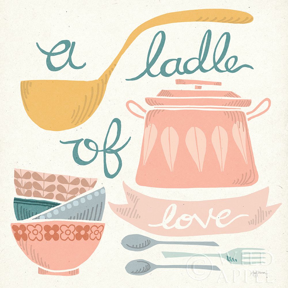 Wall Art Painting id:322561, Name: A Ladle of Love Pastel, Artist: Urban, Mary