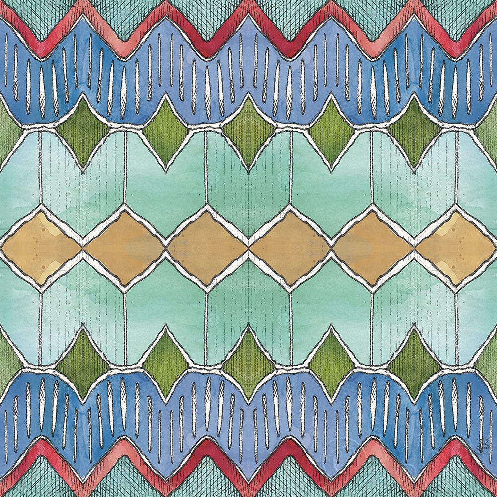 Wall Art Painting id:304717, Name: Lake Sketches Pattern VC, Artist: Brissonnet, Daphne