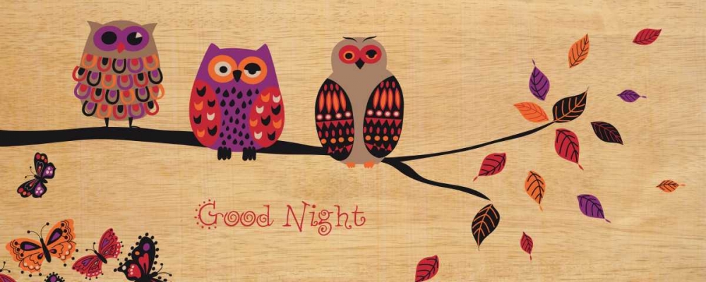 Wall Art Painting id:17823, Name: Good Night Owl, Artist: Wild Apple Portfolio