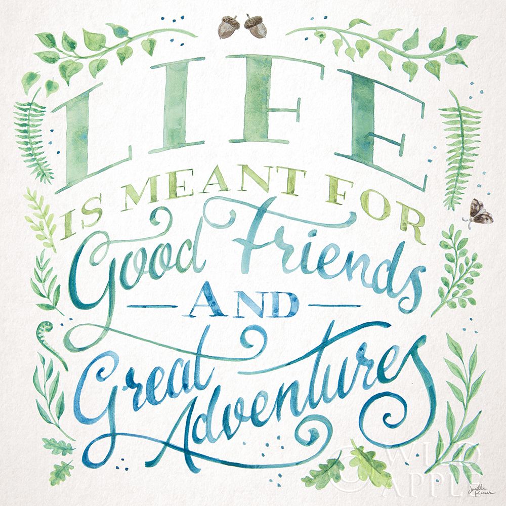 Art Print: Good Friends and Great Adventures I