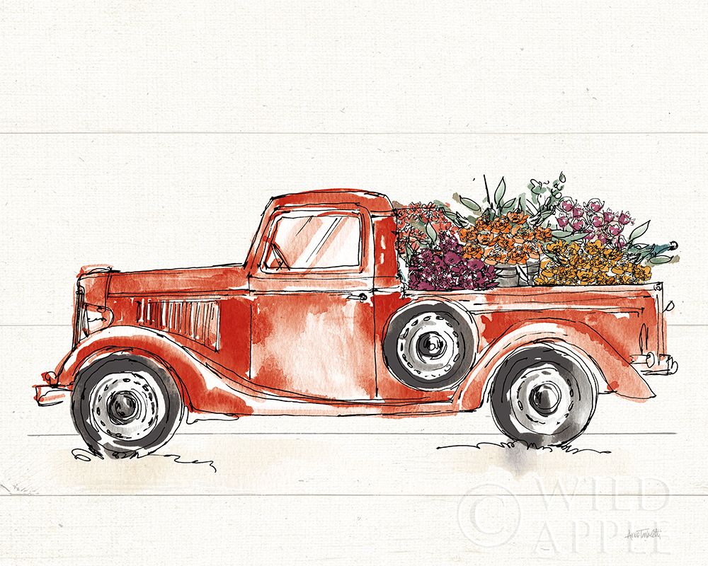 Art Print: Modern Farmhouse VIII Red No Words