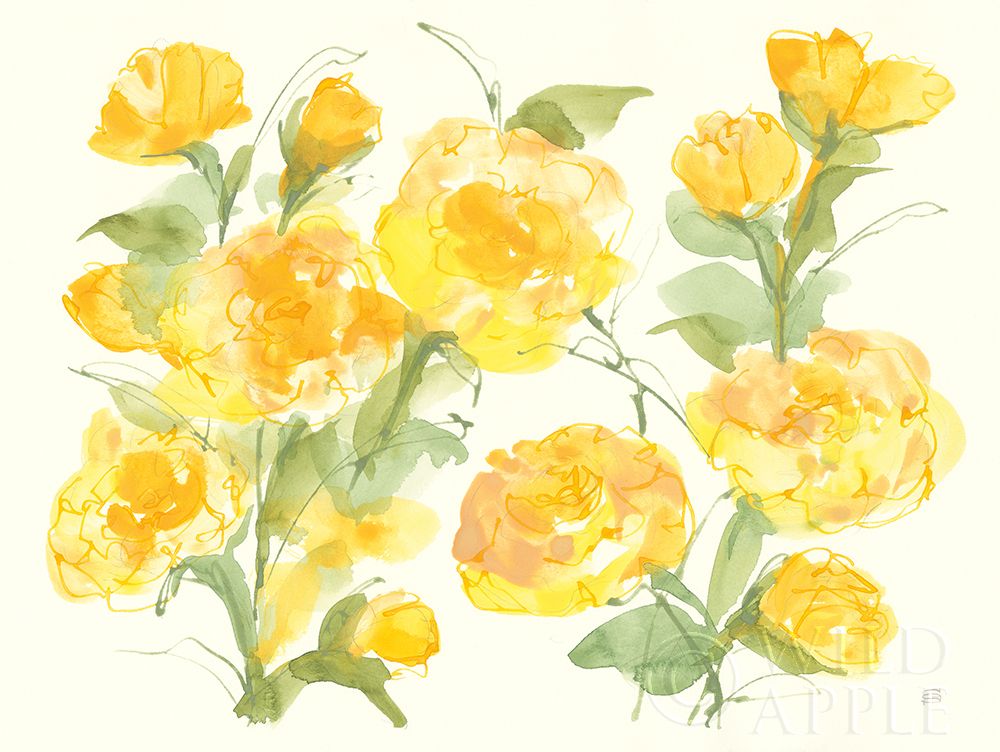 Wall Art Painting id:311770, Name: Sunshine Peonies, Artist: Paschke, Chris