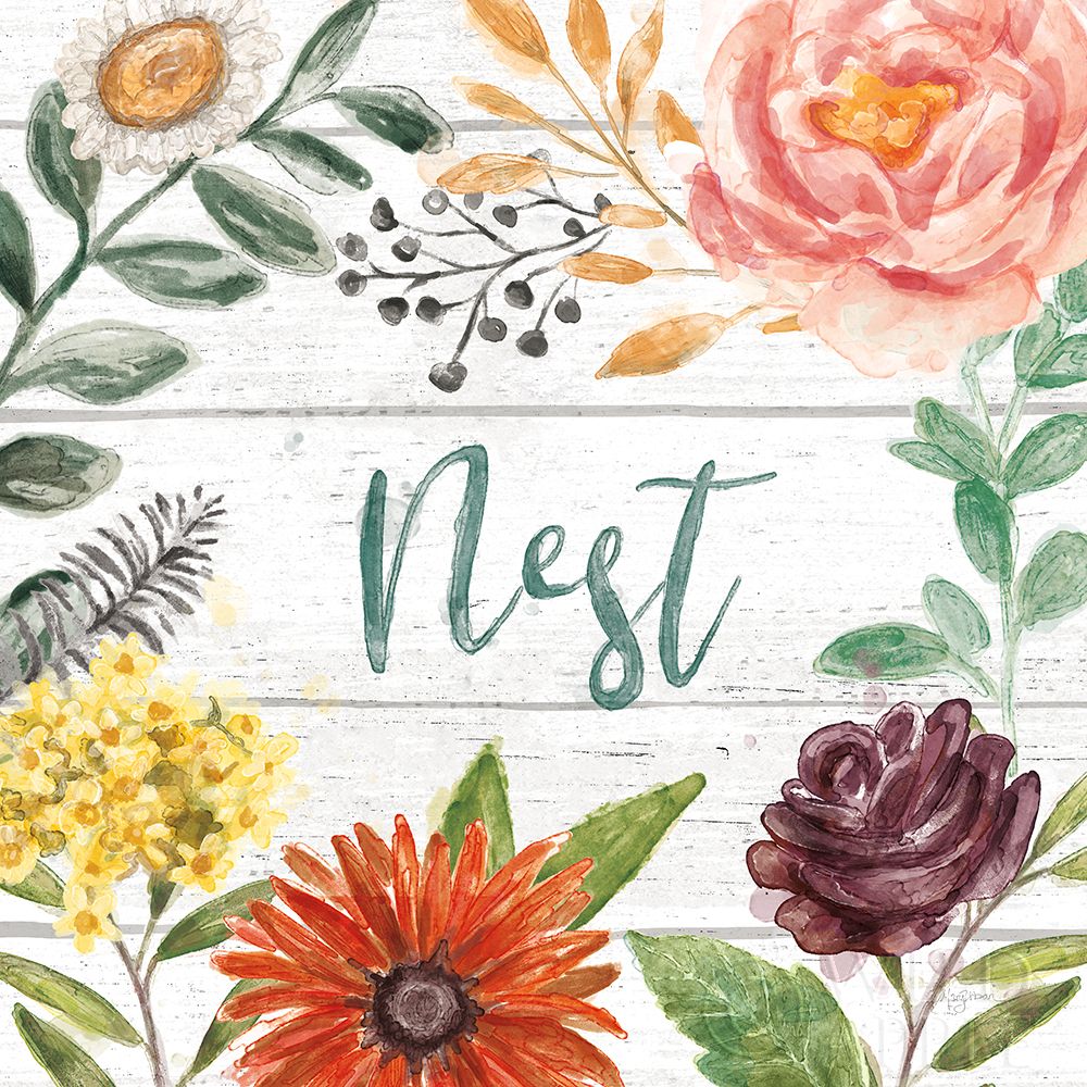 Wall Art Painting id:308845, Name: Flower Fest III, Artist: Urban, Mary