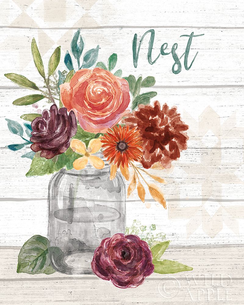 Wall Art Painting id:308848, Name: Flower Fest VI, Artist: Urban, Mary