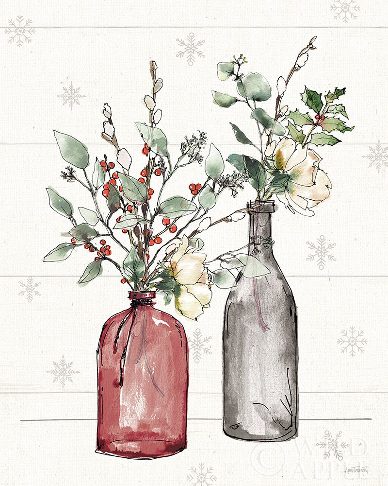 Art Print: Modern Farmhouse II Christmas Dark