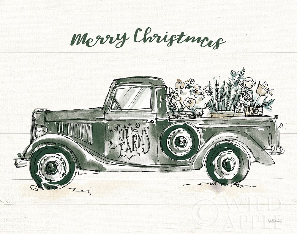 Art Print: Modern Farmhouse VIII Dark Green