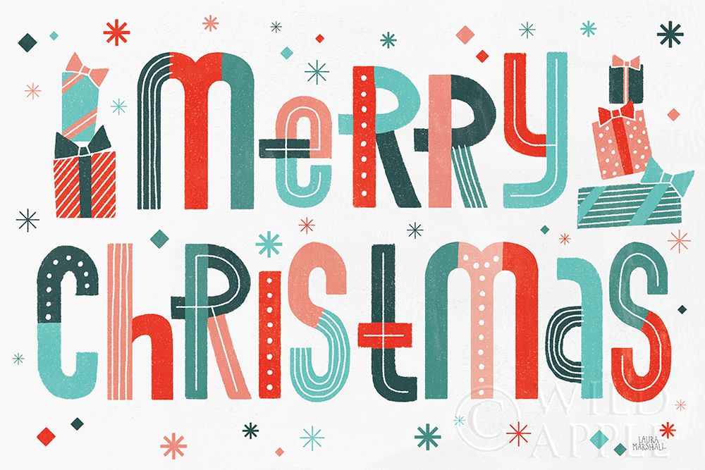 Art Print: Retro Holiday I