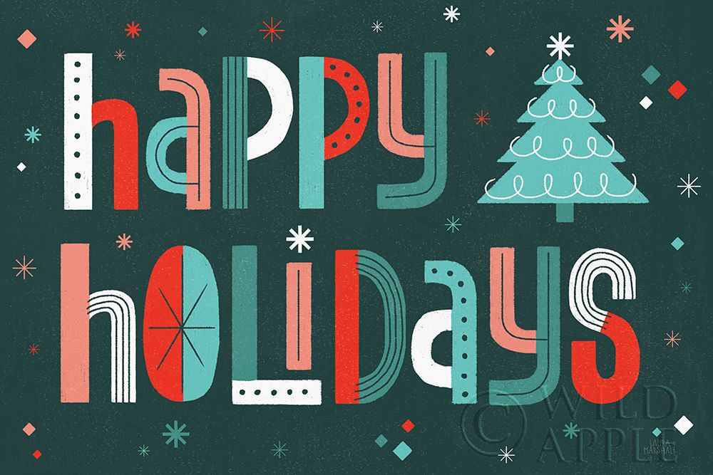 Art Print: Retro Holiday II