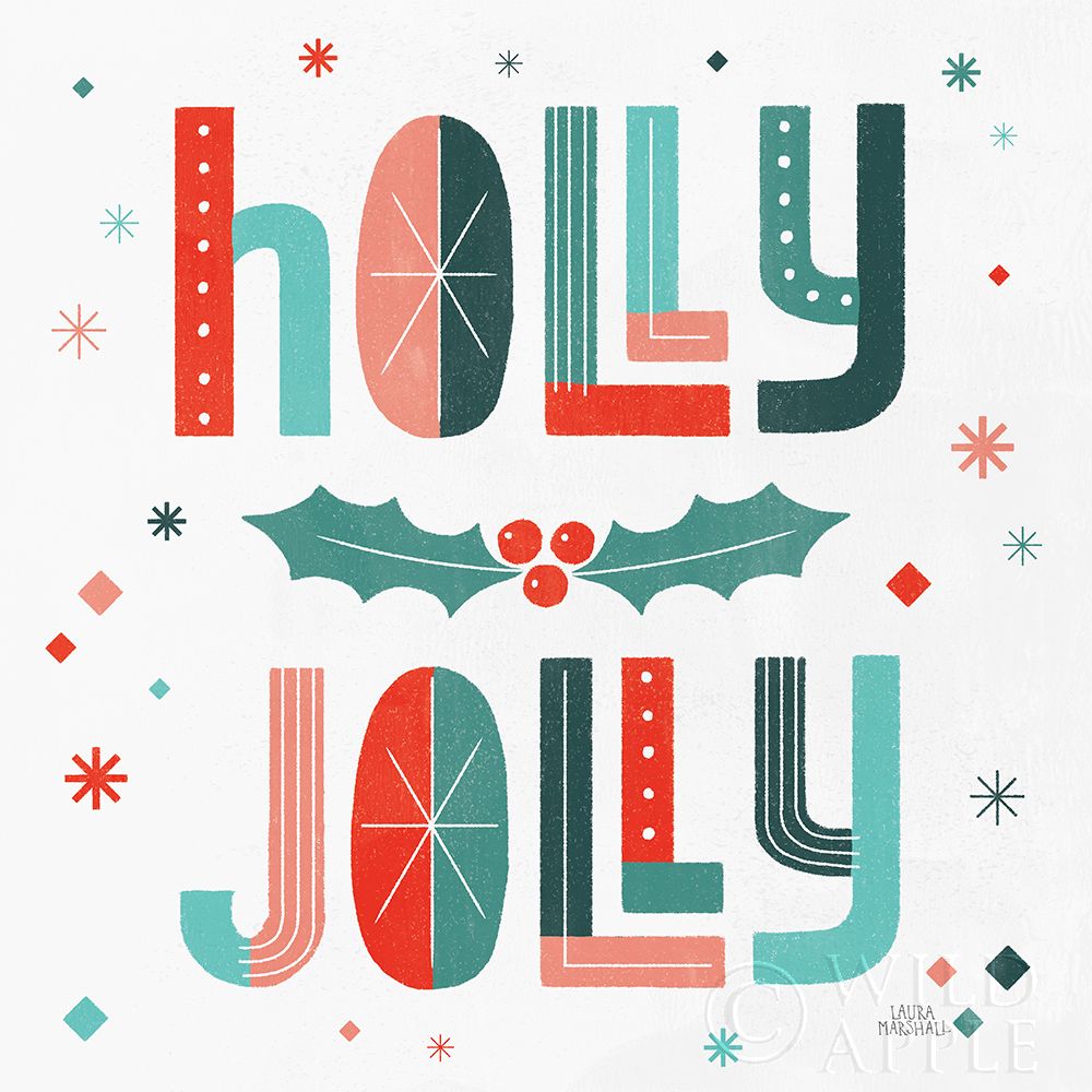 Art Print: Retro Holiday V