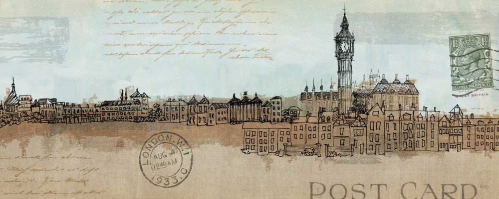 Wall art: Cities II - London, by Tillmon, Avery