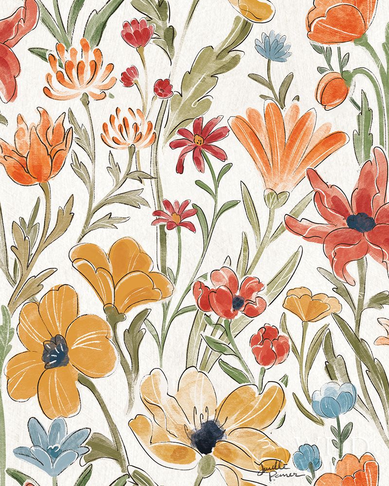 Art Print: Spiced Petals Pattern I