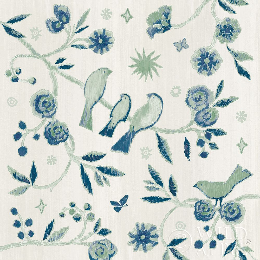 Wall Art Painting id:342896, Name: My Bohemian Life III Navy, Artist: Brissonnet, Daphne