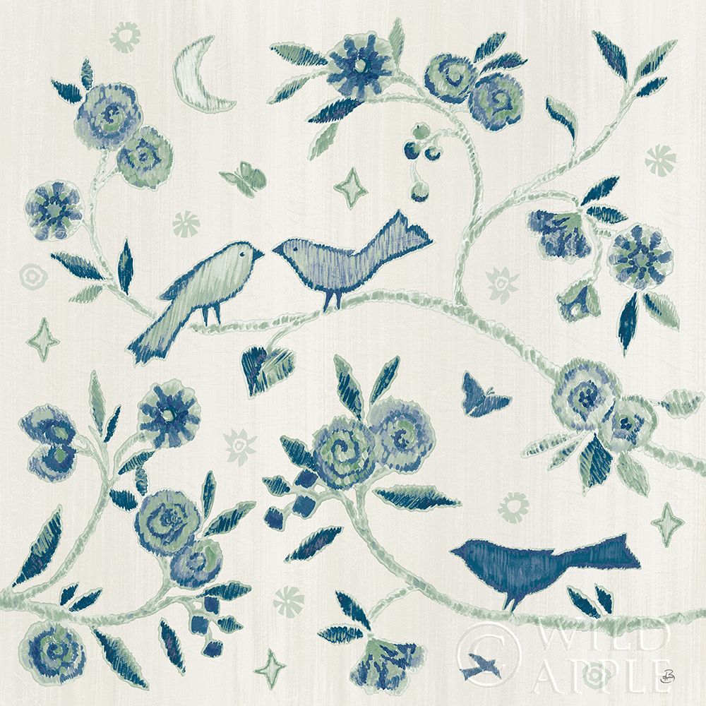 Wall Art Painting id:342895, Name: My Bohemian Life IV Navy, Artist: Brissonnet, Daphne