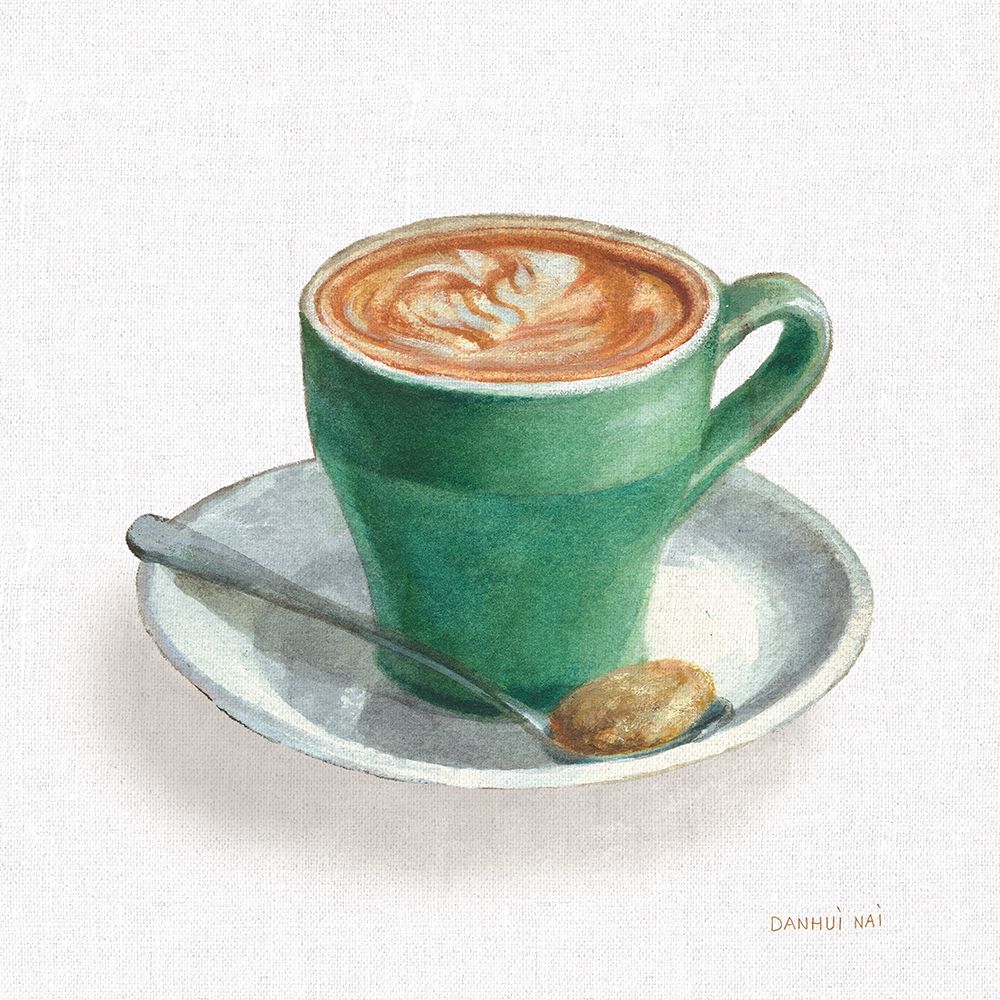 Art Print: Wake Me Up Coffee II Linen