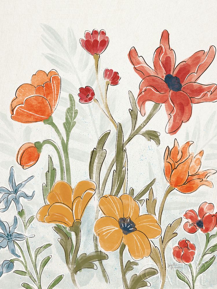 Art Print: Spiced Petals II No Butterfly Crop