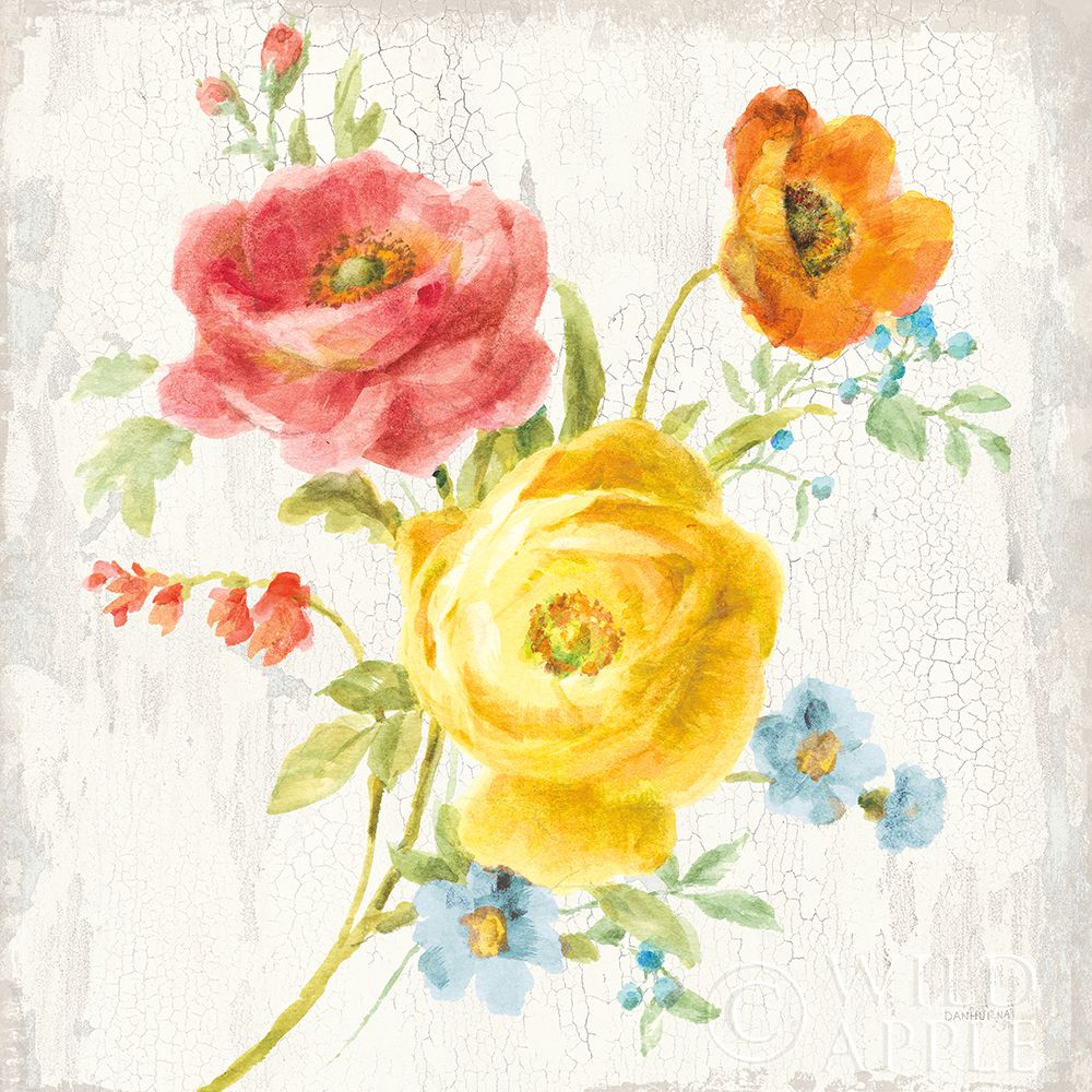 Wall art: Full Bloom V, by Nai, Danhui