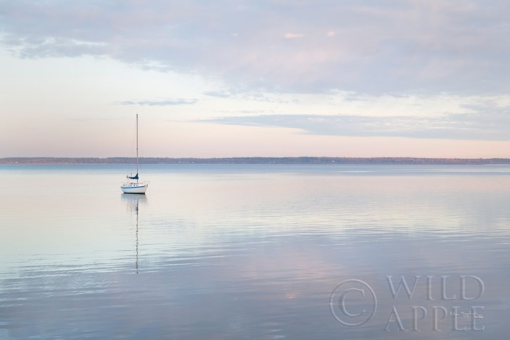Art Print: Sailboat in Bellingham Bay I