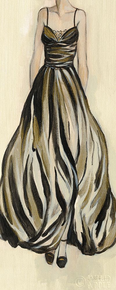 Wall Art Painting id:342884, Name: Evening Gown III Crop, Artist: Vassileva, Silvia