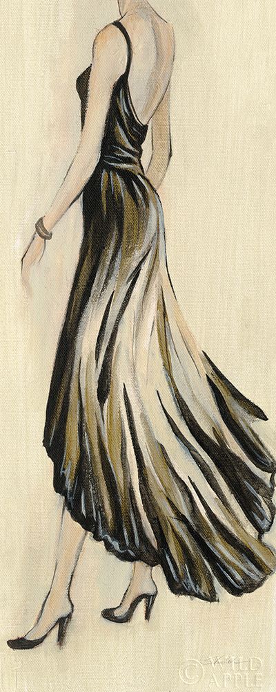 Wall Art Painting id:342883, Name: Evening Gown IV Crop, Artist: Vassileva, Silvia