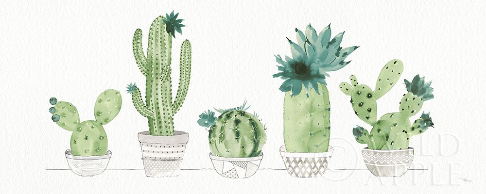 Art Print: Sweet Succulents I Panel