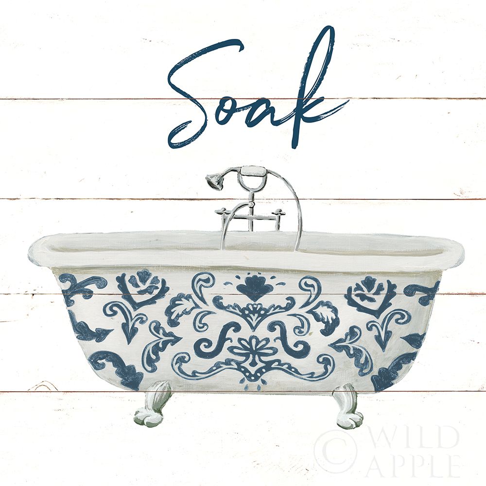 Wall Art Painting id:342661, Name: Cottage Bath II, Artist: Wild Apple Portfolio