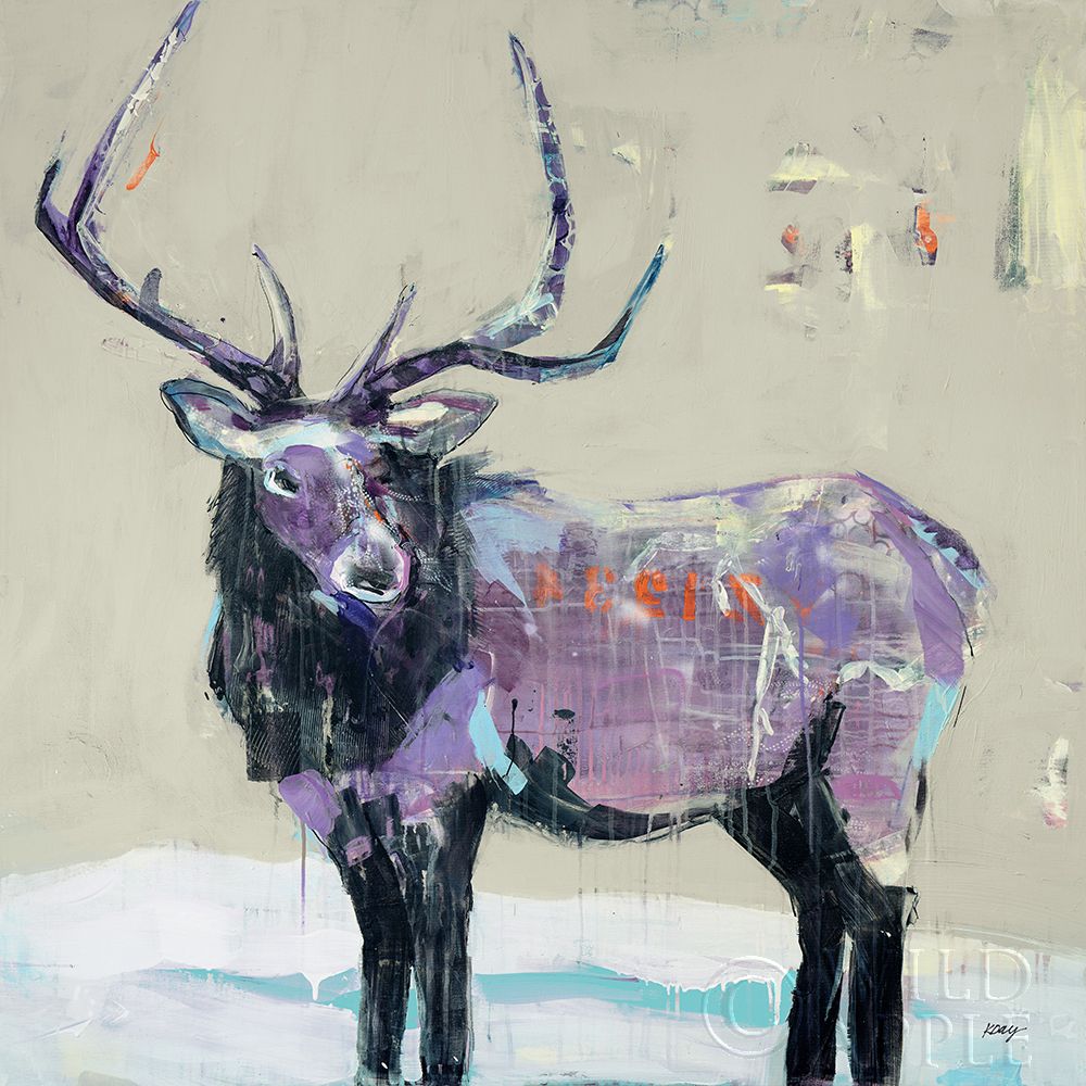 Art Print: Winter Elk