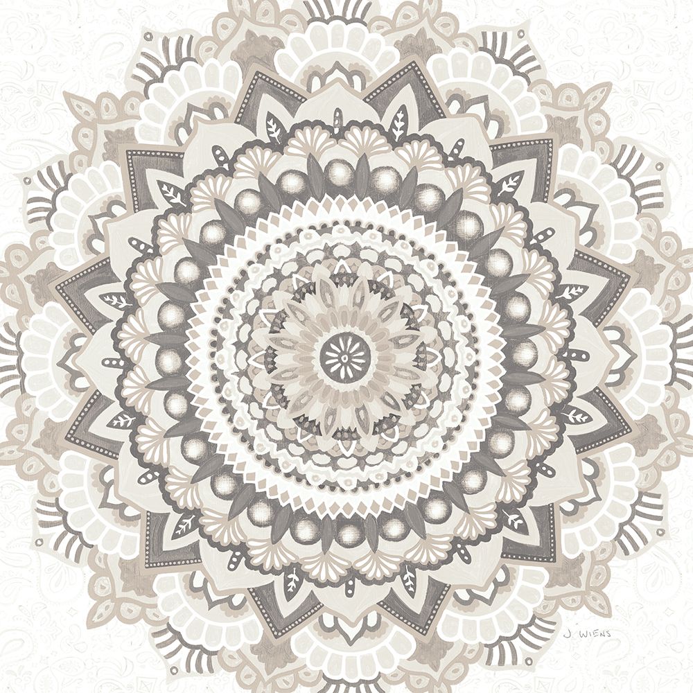 Wall Art Painting id:472715, Name: Mandala Dream Neutral Crop, Artist: Wiens, James