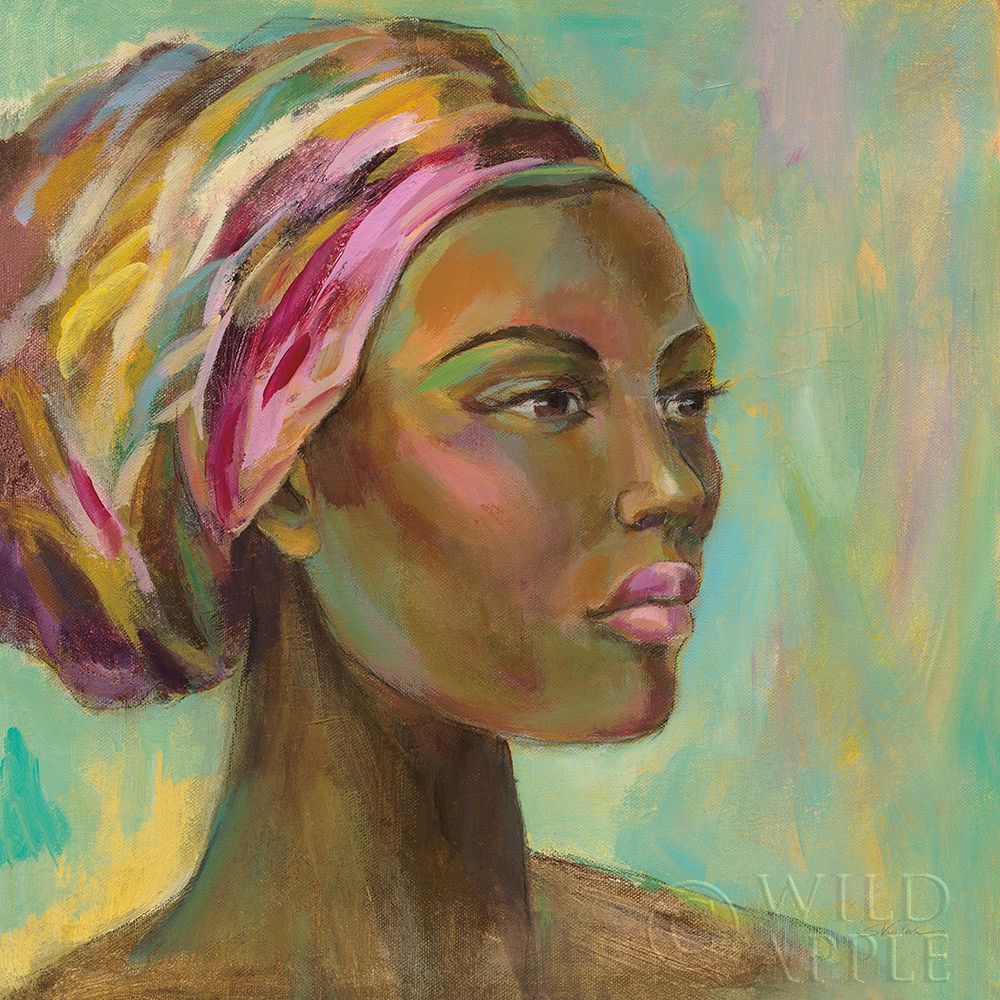 Wall Art Painting id:356129, Name: African Woman I, Artist: Vassileva, Silvia