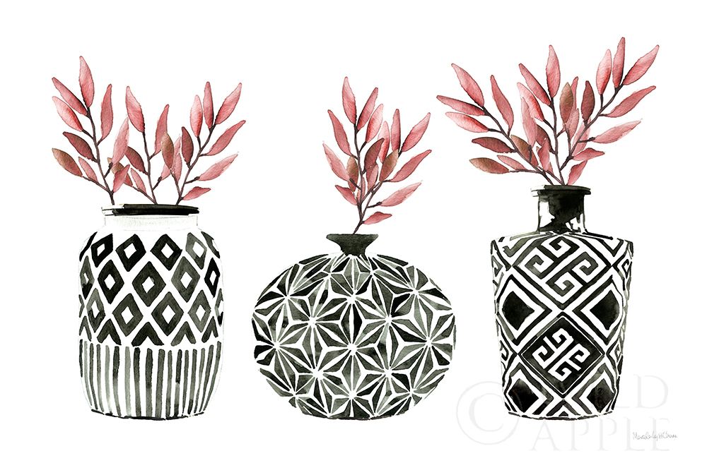 Art Print: Geometric Vases I