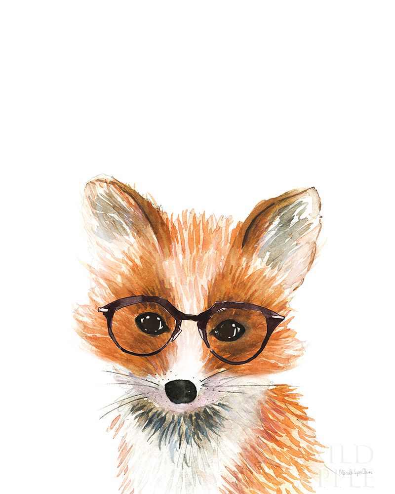 Art Print: Fox in Glasses