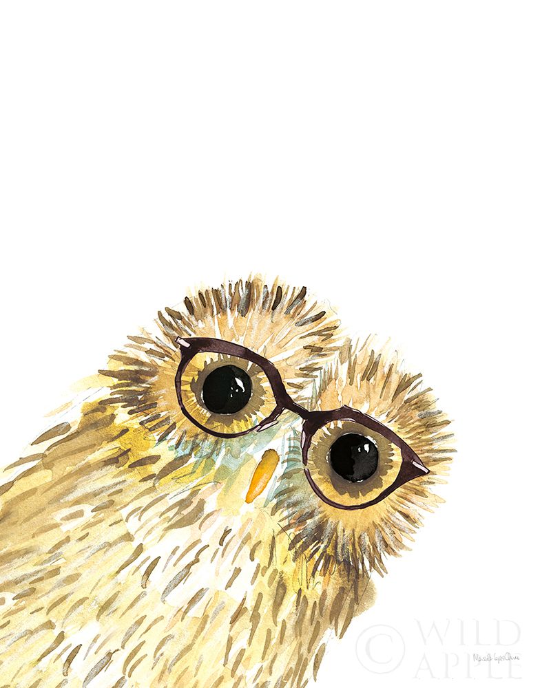 Art Print: Owl in Glasses