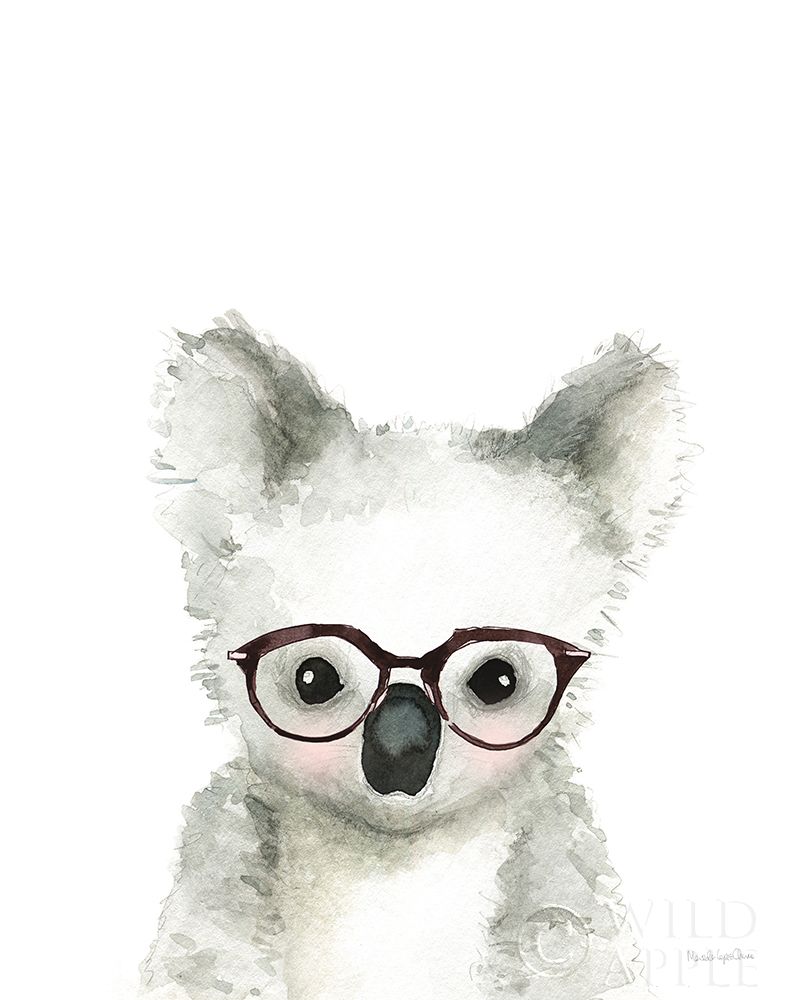 Art Print: Koala in Glasses