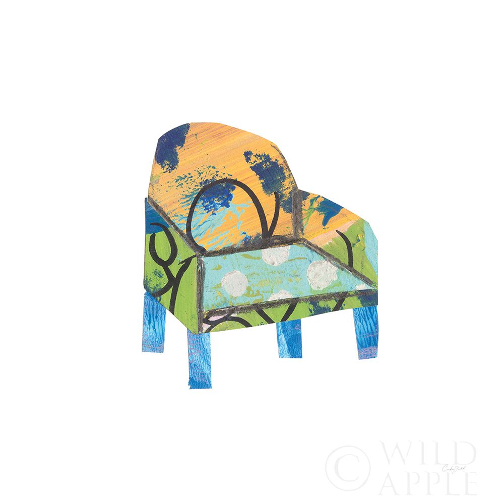 Wall Art Painting id:356174, Name: Mod Chairs II, Artist: Prahl, Courtney