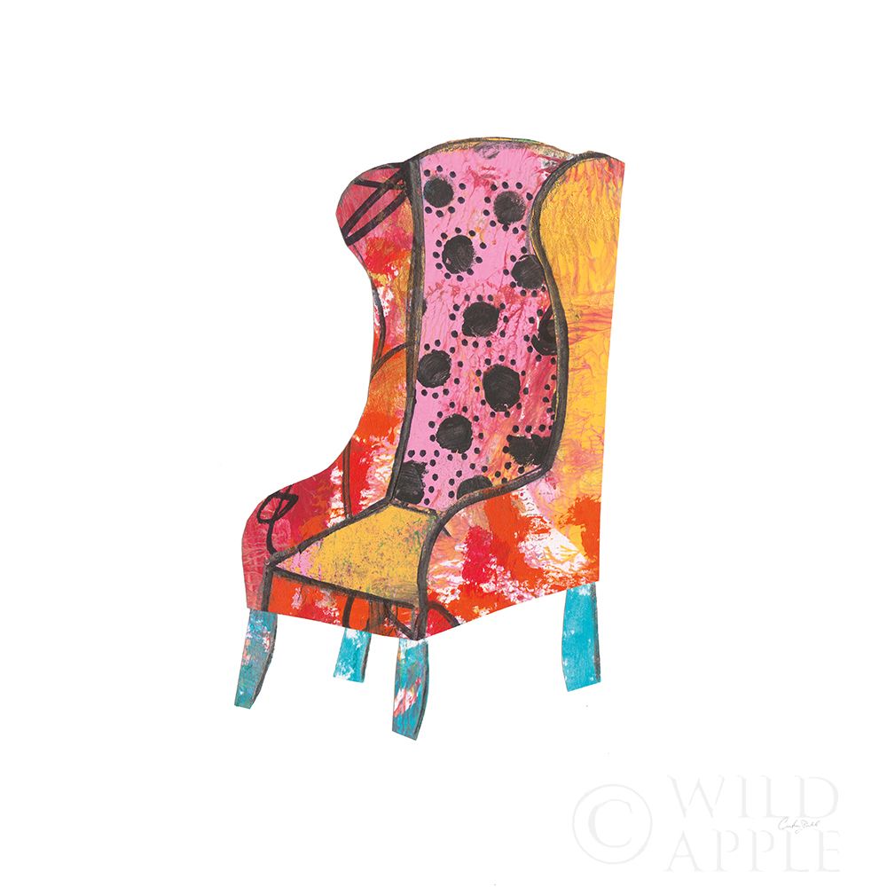 Wall art: Mod Chairs IV, by Prahl, Courtney