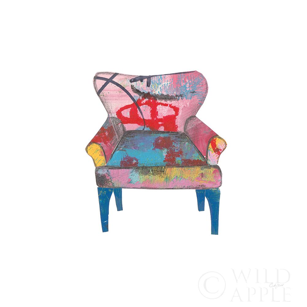 Wall art: Mod Chairs VIII, by Prahl, Courtney