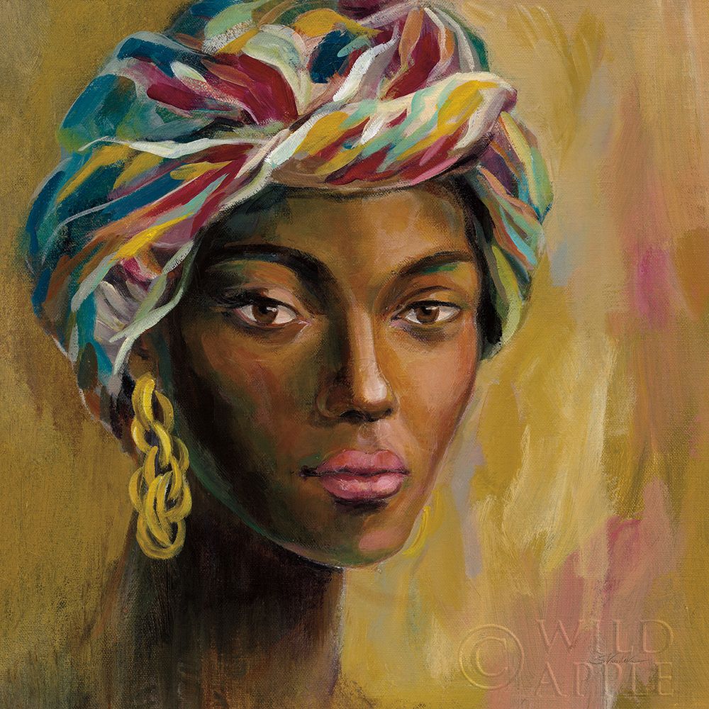 Wall Art Painting id:357551, Name: African Face I, Artist: Vassileva, Silvia