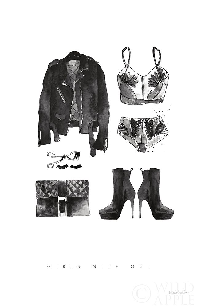 Art Print: Back to Black III