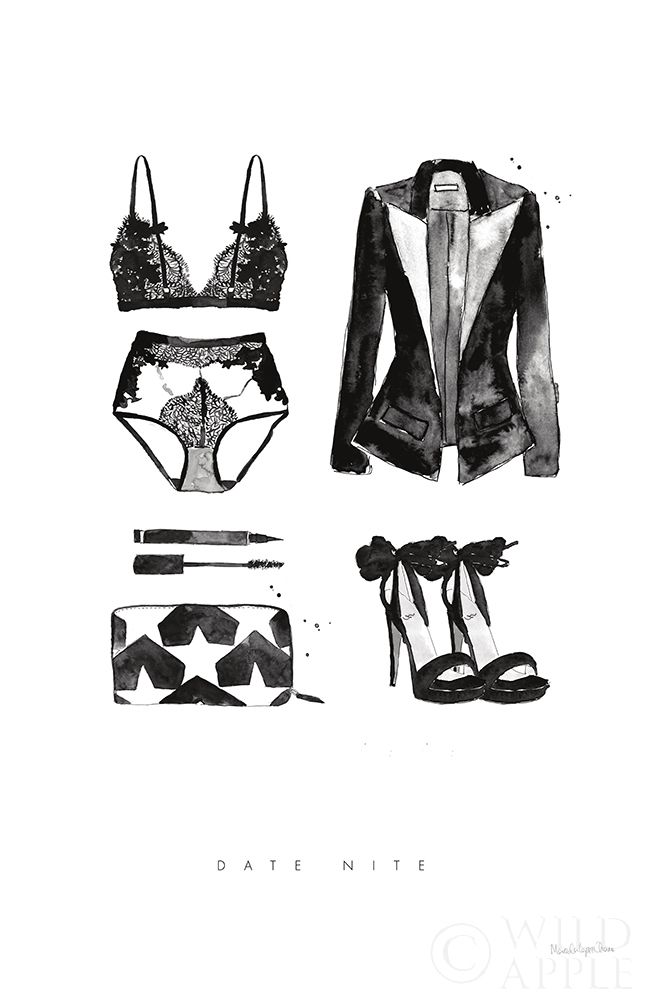 Art Print: Back to Black IV