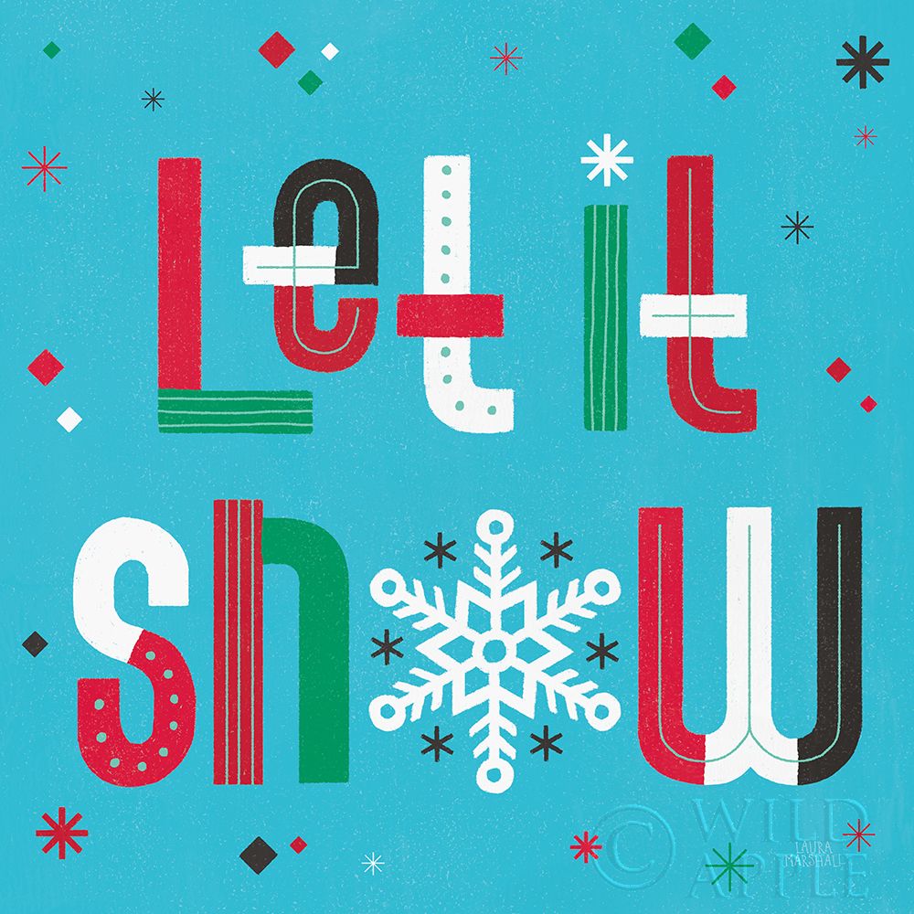 Art Print: Retro Holiday VI Bright