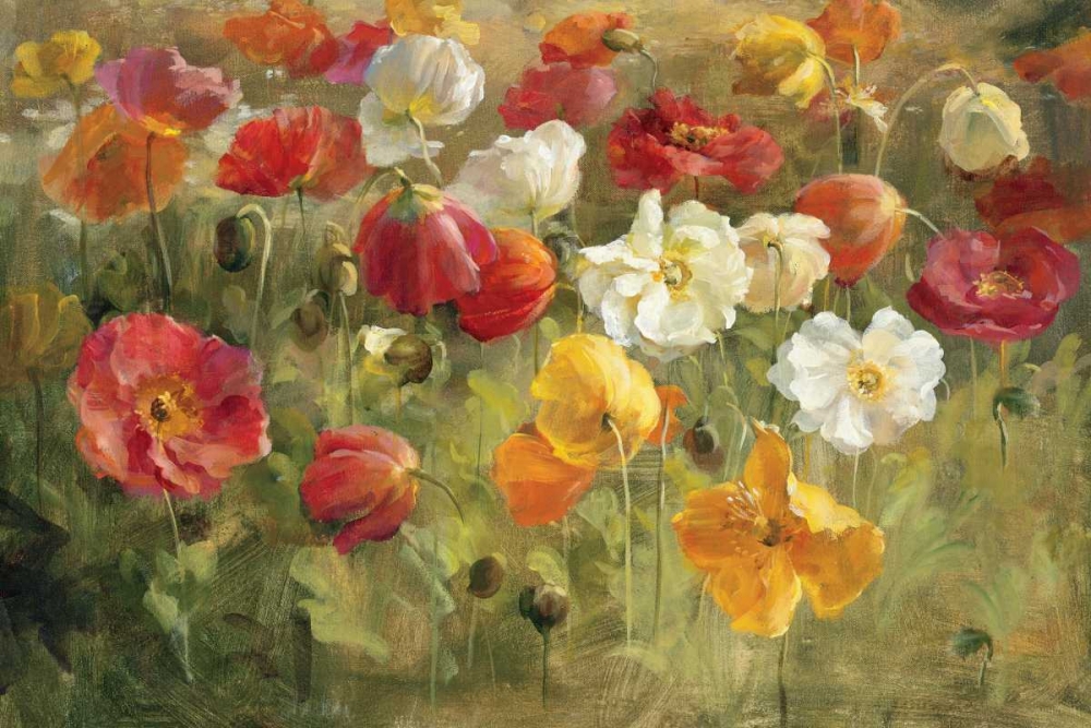 Wall Art Painting id:17793, Name: Poppy Field, Artist: Nai, Danhui