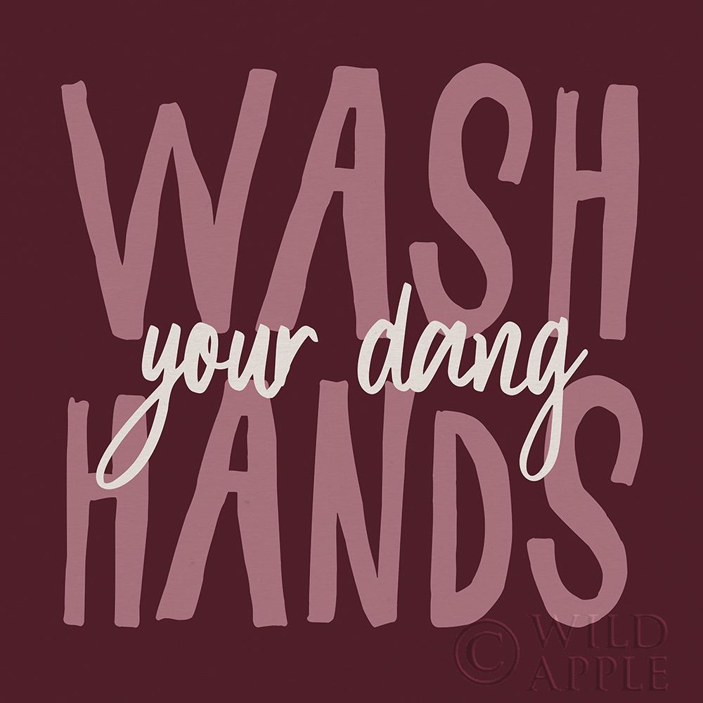 Wall Art Painting id:415202, Name: Bathroom Advice I Purple, Artist: Wild Apple Portfolio