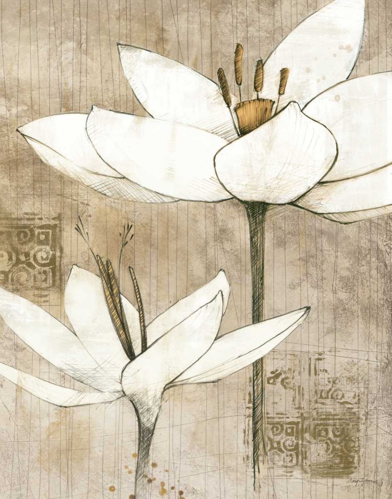 Wall Art Painting id:18691, Name: Pencil Florals I, Artist: Tillmon, Avery