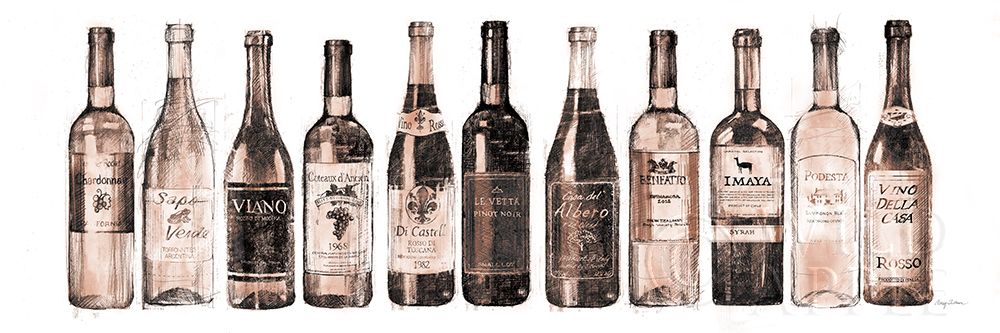 Wall Art Painting id:424124, Name: Wine Cellar Red Watercolor Imaya, Artist: Tillmon, Avery