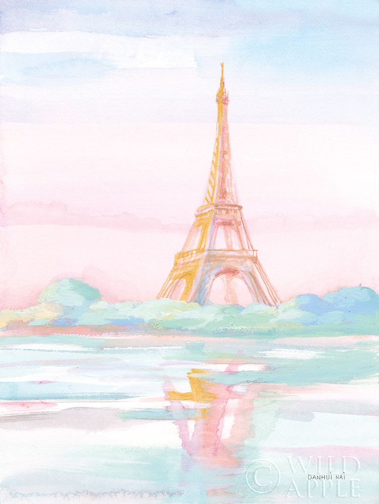 Art Print: Pastel Paris V