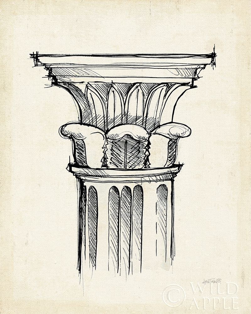 Art Print: Museum Sketches VIII Off White